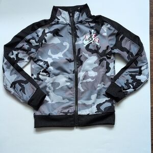 Nike Air Black and Gray Camo Jacket